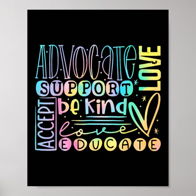 Advocate Kärlek support acceptera vara av samma sl Poster (Framsidan)