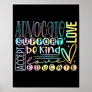 Advocate Kärlek support accepterar att vara en sla Poster