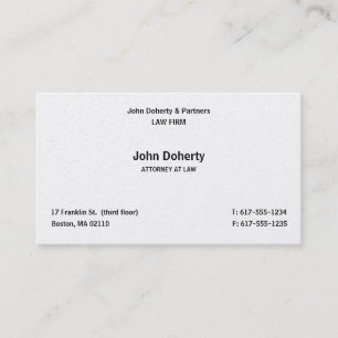 Advokat Advocate Plain Classy Visitkort