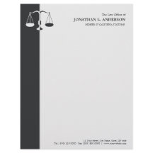 Advokat/advokat - kolgrå färgbrevhuvud