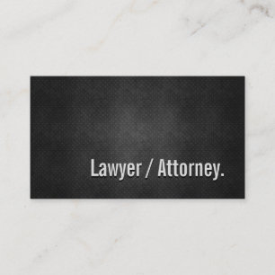 Advokat/Attorney Coola Black Metall Simpity Visitkort