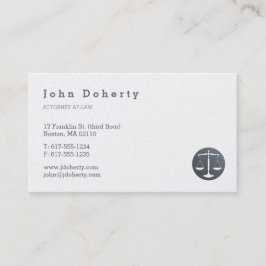 Advokat | Elegant Platinum Visitkort