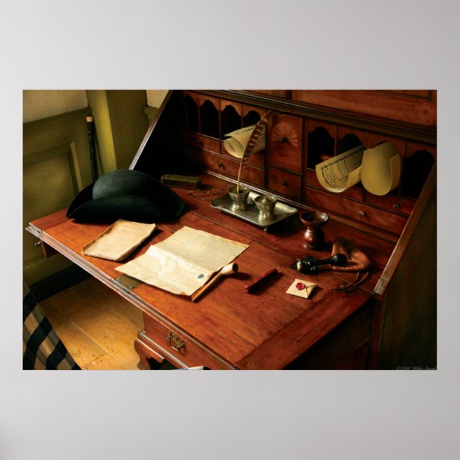 Advokat - en gentlemanns skrivbord poster (Framsidan)