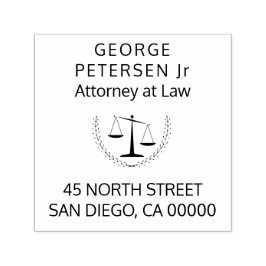 Advokat | enkel juristskipning självfärgande stämpel