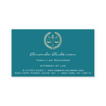 Advokat Guld  Lawyer Anpassningsbar Teal Blue