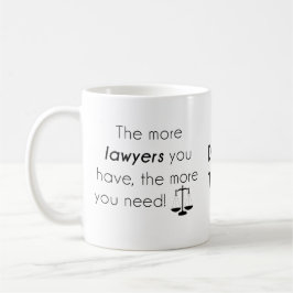 Advokat humor kaffemugg