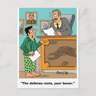 Advokat i Pajamas Vykort