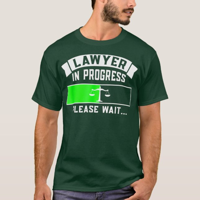 Advokat i Progress Funny Law School Student Gift T Shirt (Framsida)