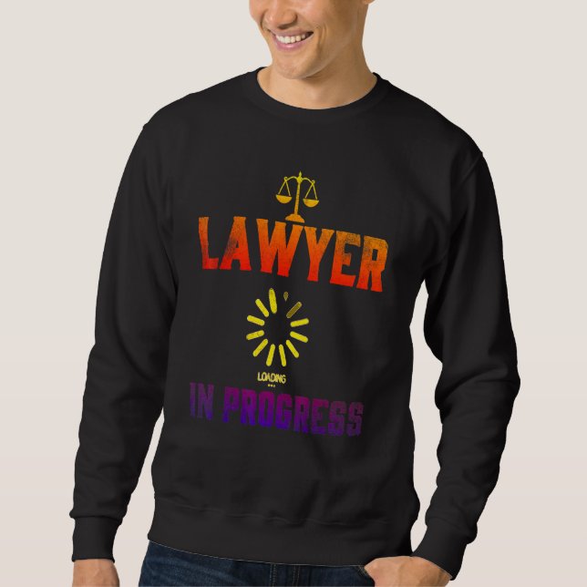 Advokat i Progress Law School Student 4 Lång Ärmad Tröja (Framsida)