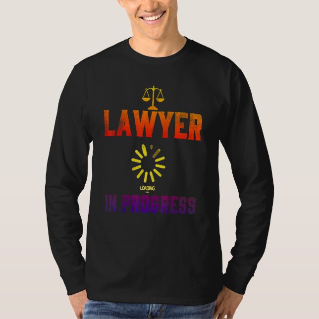 Advokat i Progress Law School Student 4 T Shirt (Framsida)
