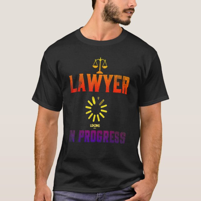 Advokat i Progress Law School Student 4 T Shirt (Framsida)