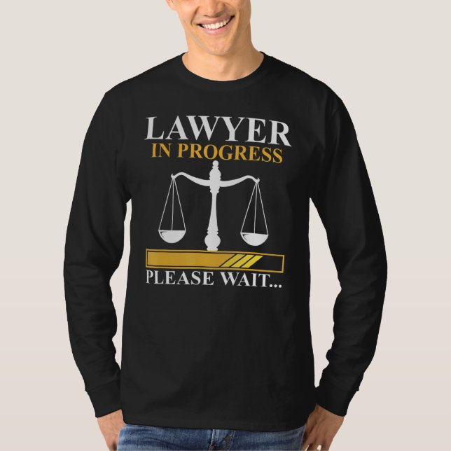Advokat i Progress Law School Student Design T Shirt (Framsida)