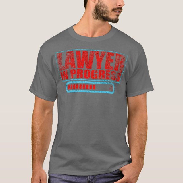 Advokat i Progress Law School Student Premium T Shirt (Framsida)