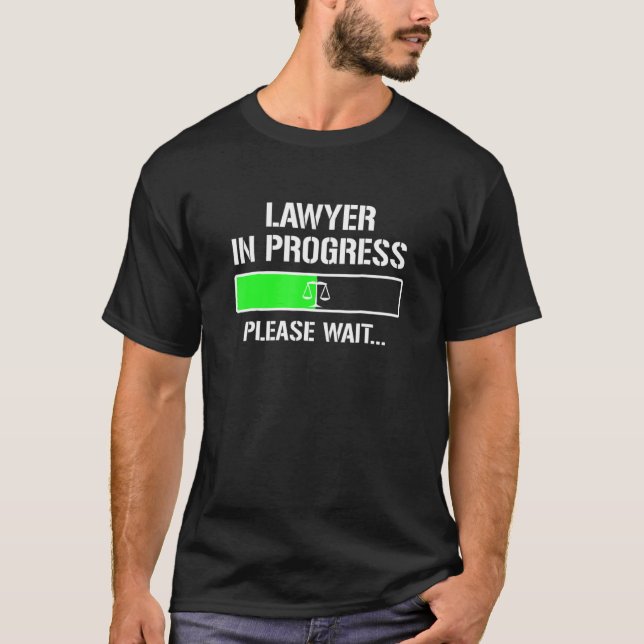 Advokat i Progress Law School Student Tee (Framsida)