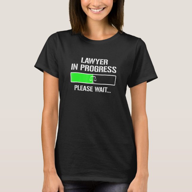 Advokat i Progress Law School Student Tee (Framsida)