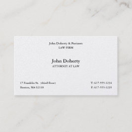 Advokat I Scales of Justice Visitkort