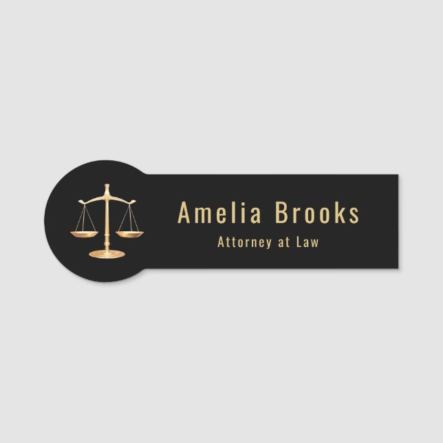 Advokat Jurist Företag  Namnbricka (Framsida)