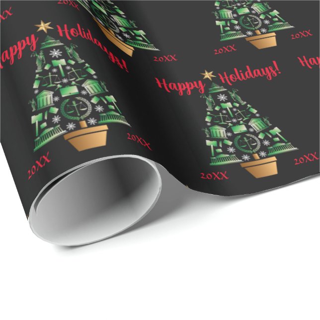 Advokat Jurist Julgran Presentpapper (Rullad Hörn)
