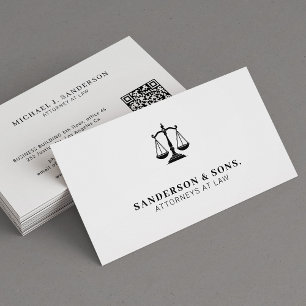 Advokat jurist professionell vit visitkort
