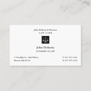 Advokat Klassisk Lawyer Black Business Ca Visitkort