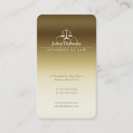 Advokat | Klassy Golden Scales of Justice Visitkort