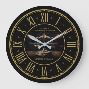 Advokat   Lag Office Large Clock Stor Klocka