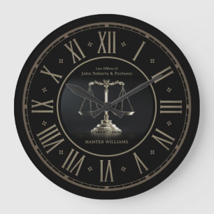 Advokat   Lag Office Large Clock Stor Klocka