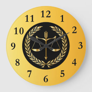 Advokat Large Clock Stor Klocka