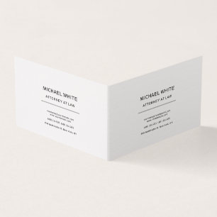 Advokat Linen Minimalist Professionell Visitkort