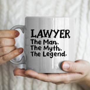 Advokat: mannen, myten, legenden kaffemugg