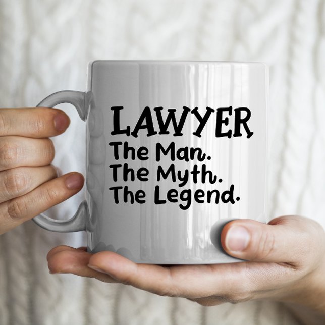 Advokat: mannen, myten, legenden kaffemugg (Skapare uppladdad)