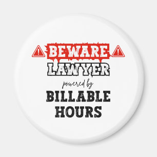 Advokat med fakturerbara timmar Funny Attorney Magnet