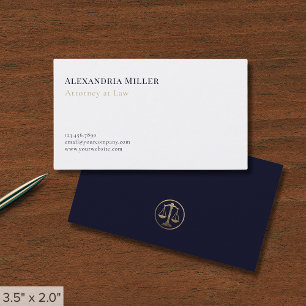 Advokat med minimal Elegant Visitkort