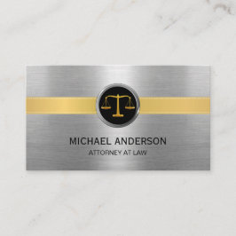Advokat Modern Guld & Silver advokat Visitkort
