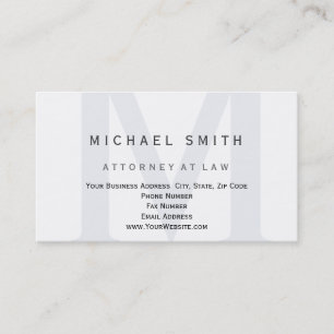 Advokat Modern Minimalist Plain Visitkort