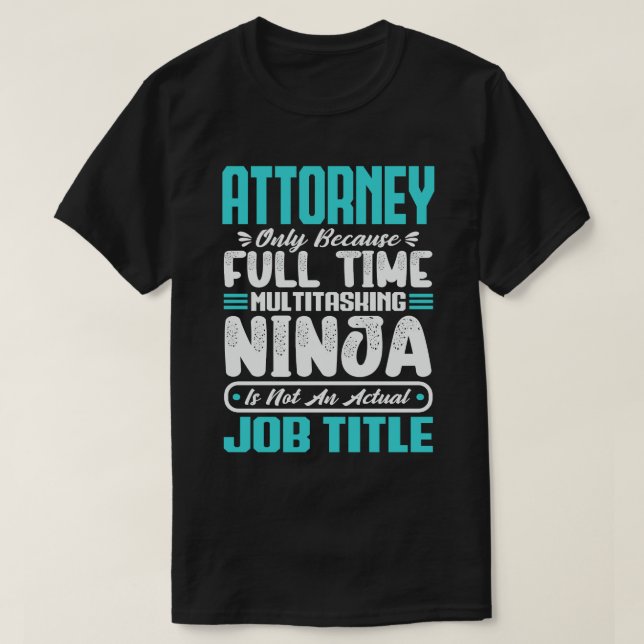 Advokat Multitasker Rollig Yrkeskompetens T Shirt (Design framsida)
