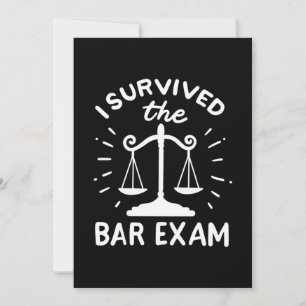 Advokat överlevde Bar Exam Inbjudningar
