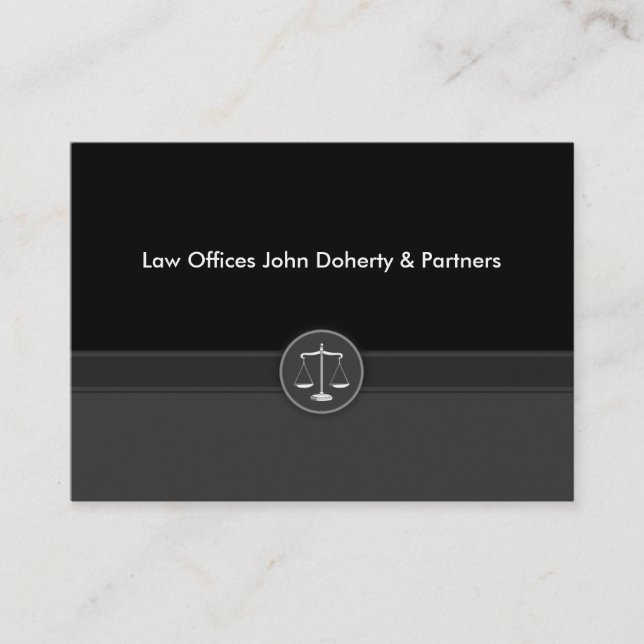 Advokat på lag - visitkort (Framsida)