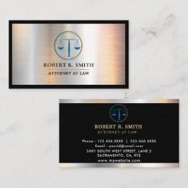 Advokat på rättslig  Golden Lawyer Visitkort