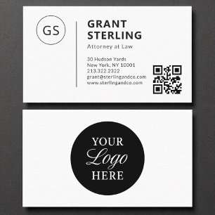Advokat QR Code Company Logotyp Visitkort