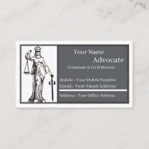Advokat Standard, 3,5" x 2,0" visitkort