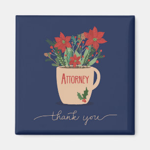 Advokat Tack vid jul Poinsettias Magnet