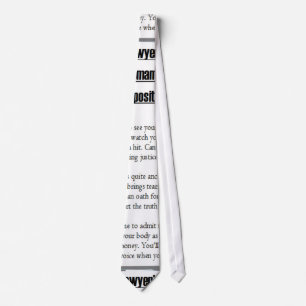 Advokat textTie Slips