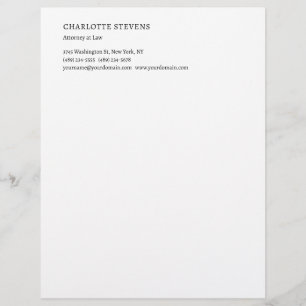 Advokat Trendig Minimalistisk Elegant Enkel Brevhuvud