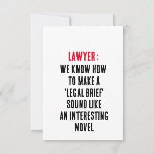 Advokat Vi vet hur vi ska göra ett "juridiskt kort