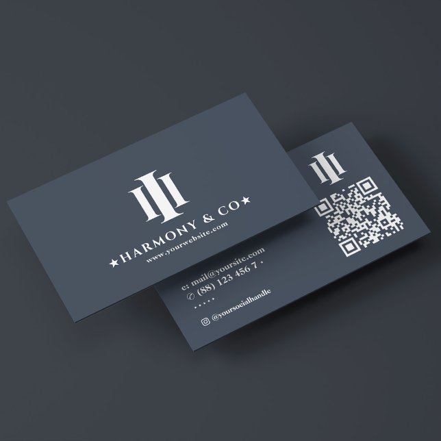 Advokat vid advokatfirman Pillars Charcol Professi Visitkort (Attorney at Law Firm Pillars Charcoal Professional Business Card
)