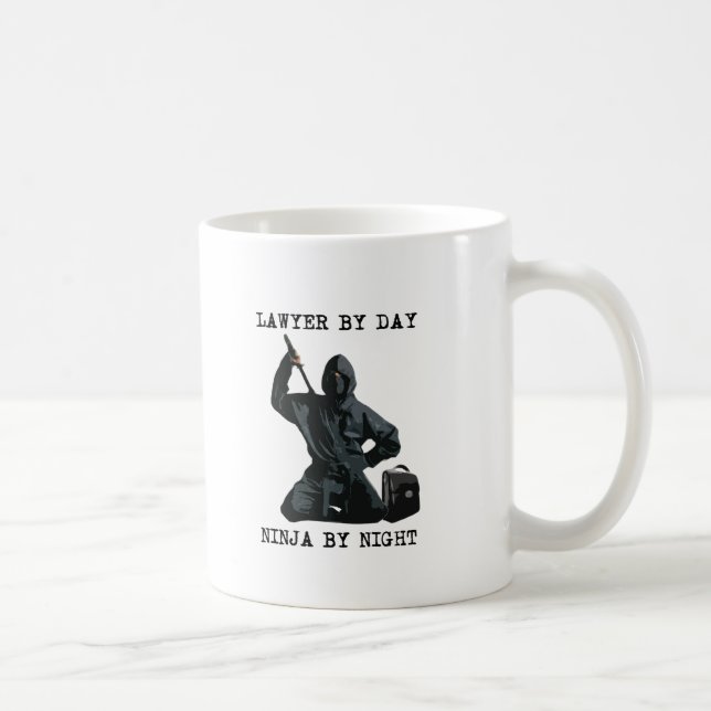 Advokat vid dagen, Ninja vid natt Kaffemugg (Höger)