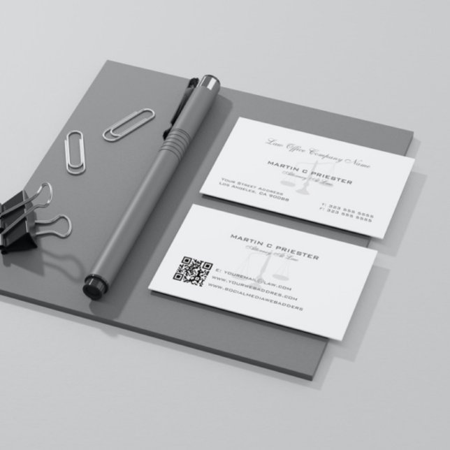 Advokat vid juridik,  vattenstämpel visitkort (Skapare uppladdad)