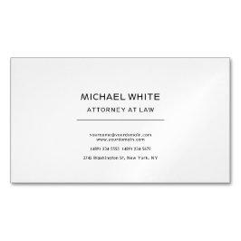 Advokat vid Lag Minimalist Professionell Magnetiska Visitkort