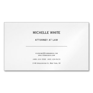 Advokat vid Lag Minimalist Professionell Magnetiska Visitkort